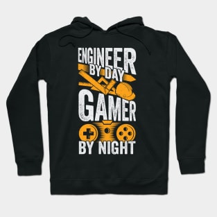 Engineer By Day Gamer By Night Hoodie